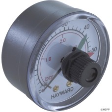 Hayward Pressure Gauge 0-60 psig 0-4 ar 1/4" mpt with Indicator - ECX2712B1
