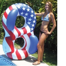 Swimline Air Inflatable Floating Lounge Americana Double Ring  - 90413