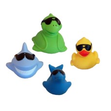 Game Floating Light Up Pals 4" Assorted Duck Turtle Dolphin Shark - 31205