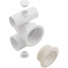 Waterway Spa Jet Body With White Wall Fitting for Poly Jet - 210-5860