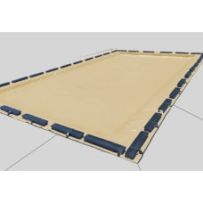 Pooltux Emperor Rectangle 20X40 Swimming Pool Winter Cover Tan 20 Year Warranty - Bt2040R