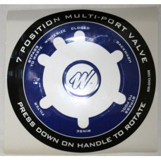 Waterway Valve Label Position Sticker for Wvs003 Or Wvs002 - 808-0043