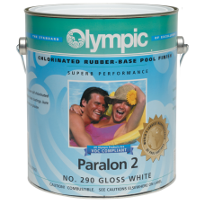 Olympic Paralon 2 White Gallon - Chlorinated Rubber Based Paint - 290-G