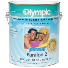Olympic Paralon 2 Blue Ice Gallon - Chlorinated Rubber Based Paint - 291-G