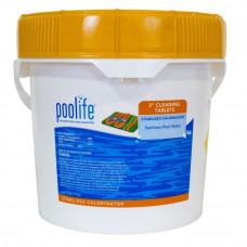 Poolife Cleaning Tablets 3" 25 Lb - Trichlor Chlorine Tablets - 42116