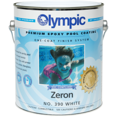 Olympic Zeron White Gallon Epoxy Pool Paint - 390-G