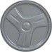 Polaris Front Wheel Drive Wheel Geared Inside Lip Silver Grey for 9300 9300Xi - R0529000