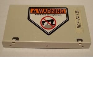 Warning sign: Avoid hair entanglement hazard.
