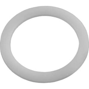White teflon plastic ring disk