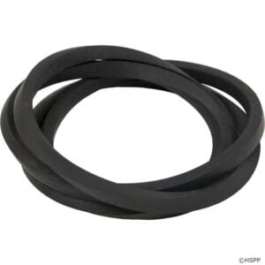 Black rubber bands coiled together.