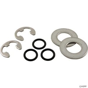 Metal washers and rubber O-rings assortment.