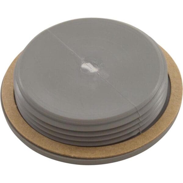 Pvc Plug 1.5" Mpt Flush Plug With Paper Gasket - Short Thread Grey - 25542-001-000 - Image 2