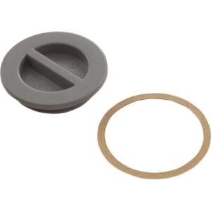 Gray plug and brown gasket ring.