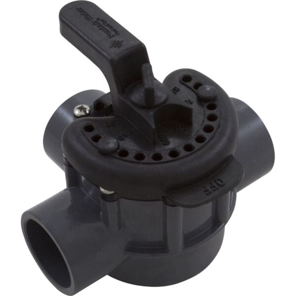 Pentair Valve 3 Port Diverter Valve 1.5", 2" Black Pvc - Image 2