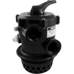 Black Plastic pool filter multiport valve