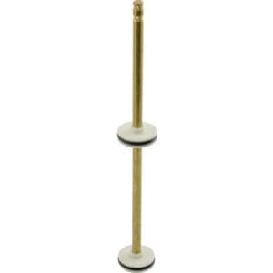 Brass rod with white washers and seals.