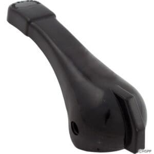 Black plastic door handle replacement part.