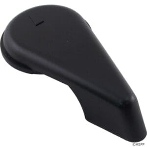 Black plastic knob with arrow indicator.