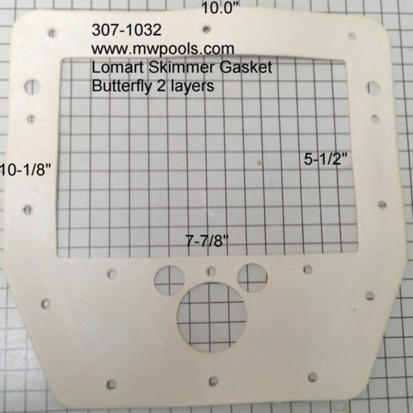 Lomart Butterfly Skimmer Gasket Pre 2019 Double Layer - 307-1032