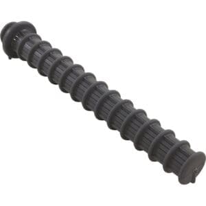 Flexible black cable organizer spiral sleeve.