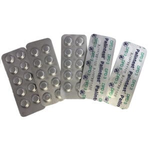 Blister packs of pills, various brands displayed.