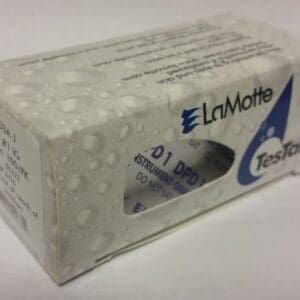 Box of LaMotte TesTabs test tablets.