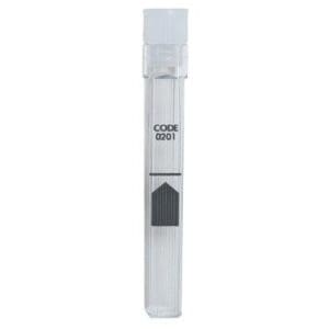Clear test tube with code 0201 label.