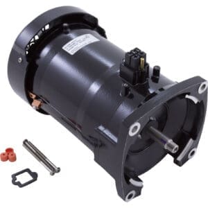 Black electric motor with accessories included.