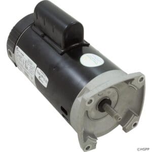 Black electric motor with attached housing.