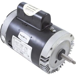 Electric motor with labeled specifications.
