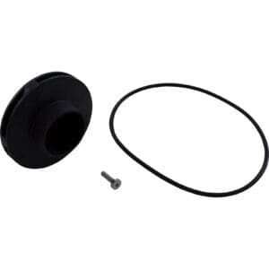 Rubber gasket with screw and ring.