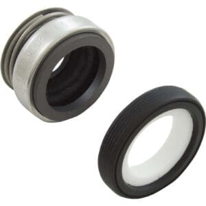 Mechanical seal components, spring and ring.