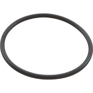 Black circular rubber O-ring gasket.