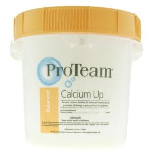 ProTeam Calcium Up container with orange lid.