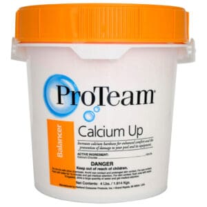 ProTeam Calcium Up pool balancer container.