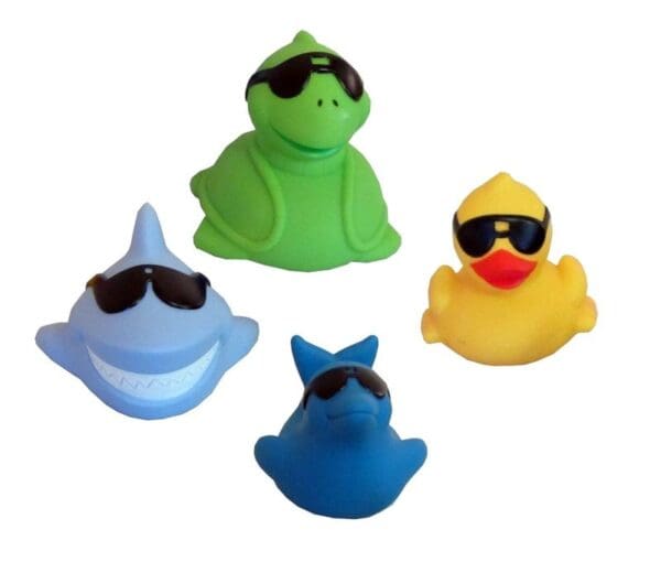 Game Floating Light Up Pals 4" Assorted Duck Turtle Dolphin Shark - 31205