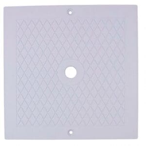 Square vent cover with diamond pattern design.
