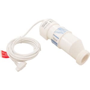 Water filter cartridge with attached hose.