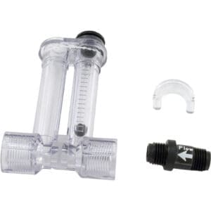 Flow meter with additional pipe fittings.