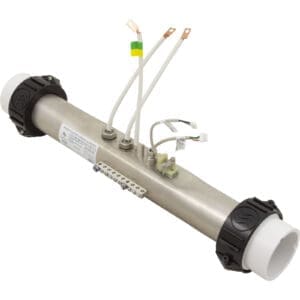 Metal cylinder with attached wires and connectors.