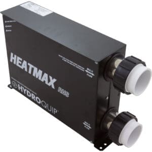 Black Hydroquip Heatmax pool heater unit.