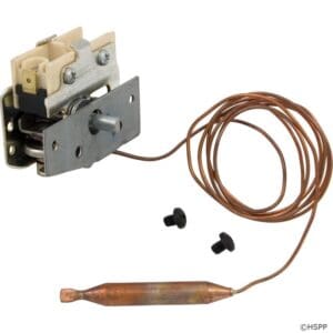 Temperature control switch with copper wire probe.