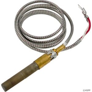 Heating element with coiled metal wire.