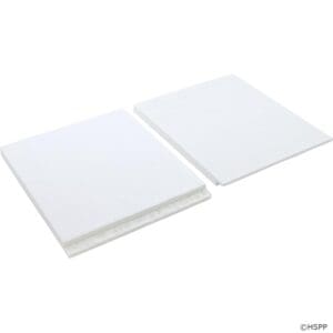 Two white rectangular foam boards.