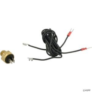 Temperature sensor with attached cables.