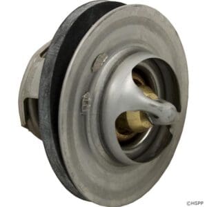 Car engine thermostat on white background.