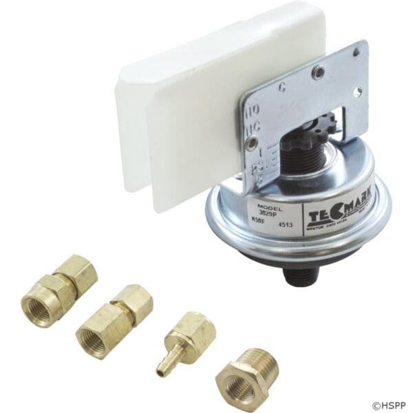 Aladdin Pressure Switch 1/8" Thread 25Amp With Brass Adapters - 3925