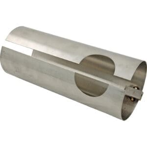 Stainless steel pipe repair clamp tool.