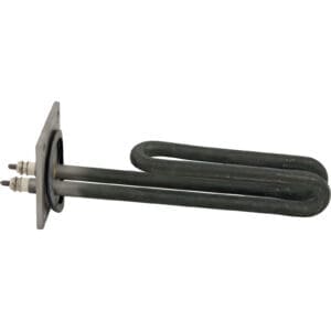 Heating element with metal coils and connectors.