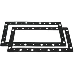 Rectangular gaskets with multiple holes.